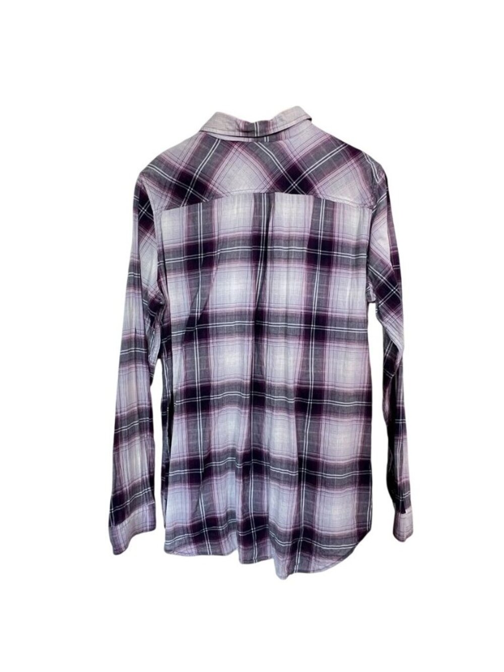 Eddie Bauer Women TXL Cotton Flannel Shirt Plaid Button Up Granola Cabincore - Picture 5 of 14